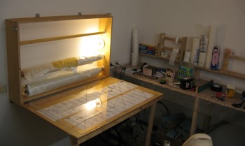 Folding Glass Cutting Table - New Digs