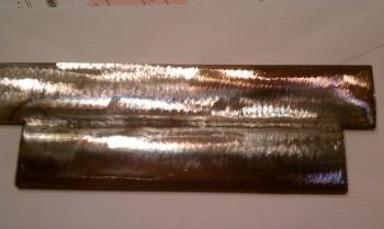 My first TIG bead (without filler rod)