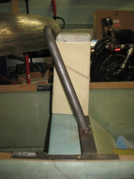 Side view of tacked roll bar