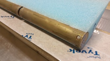 Prepping tube for glass