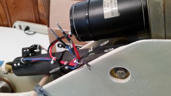 Gear actuator Molex connector removed