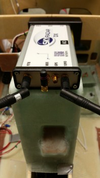 ADS-B receiver mocked up in place