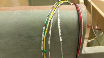 Wire labels shrunk 80%