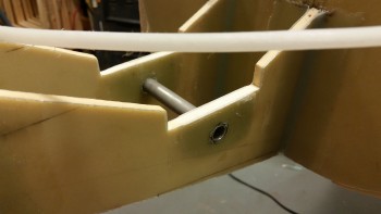 Battery mount tube cut for install