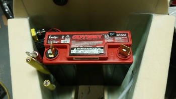 contactor mounted & battery fits