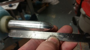 Pitot tube about 3.15" extended