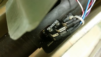 Micro switch wire connectors pulled off