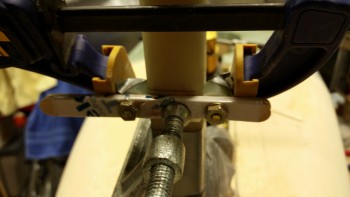 Gear strut fairing mount tabs 5-glued in place
