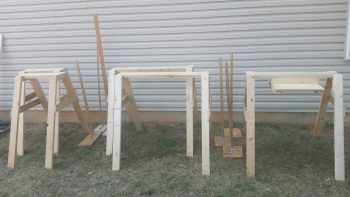 Mod Sawhorses & level stands done