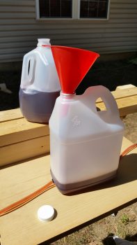 Filling up water level jug