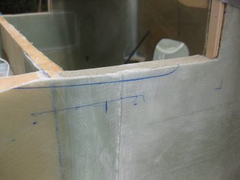 Profile for trimming sidewall