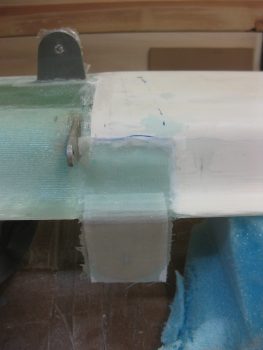 Glassing upper alignment tabs 4-ply BID