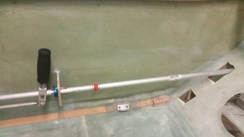 Test fitting aileron control tube