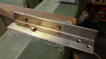 Test fitting bolts in extrusion