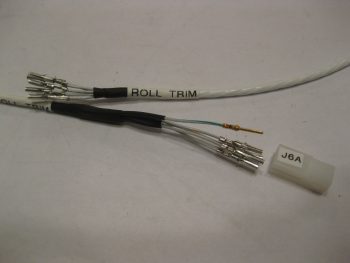 5-wire roll trim & ELT GPS cable ends terminated