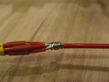 Soldering 4 IBBS wire leads into one 16ga wire