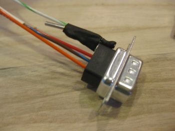 Heat shrink on wires for strength