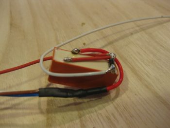 Airspeed switch #2 -- soldering wires in place