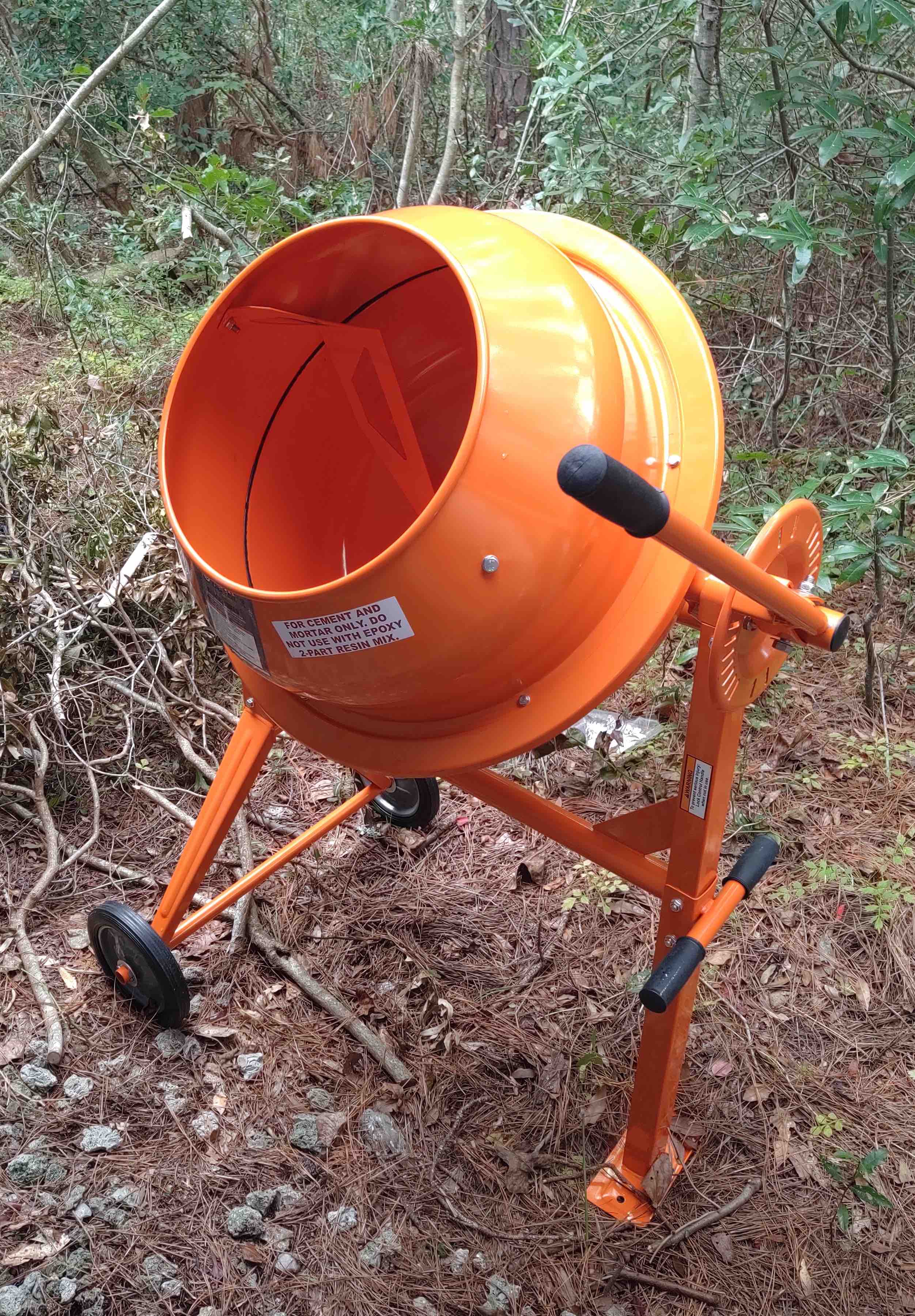 New (cheap) Harbor Freight cement mixer A Long EZ Push