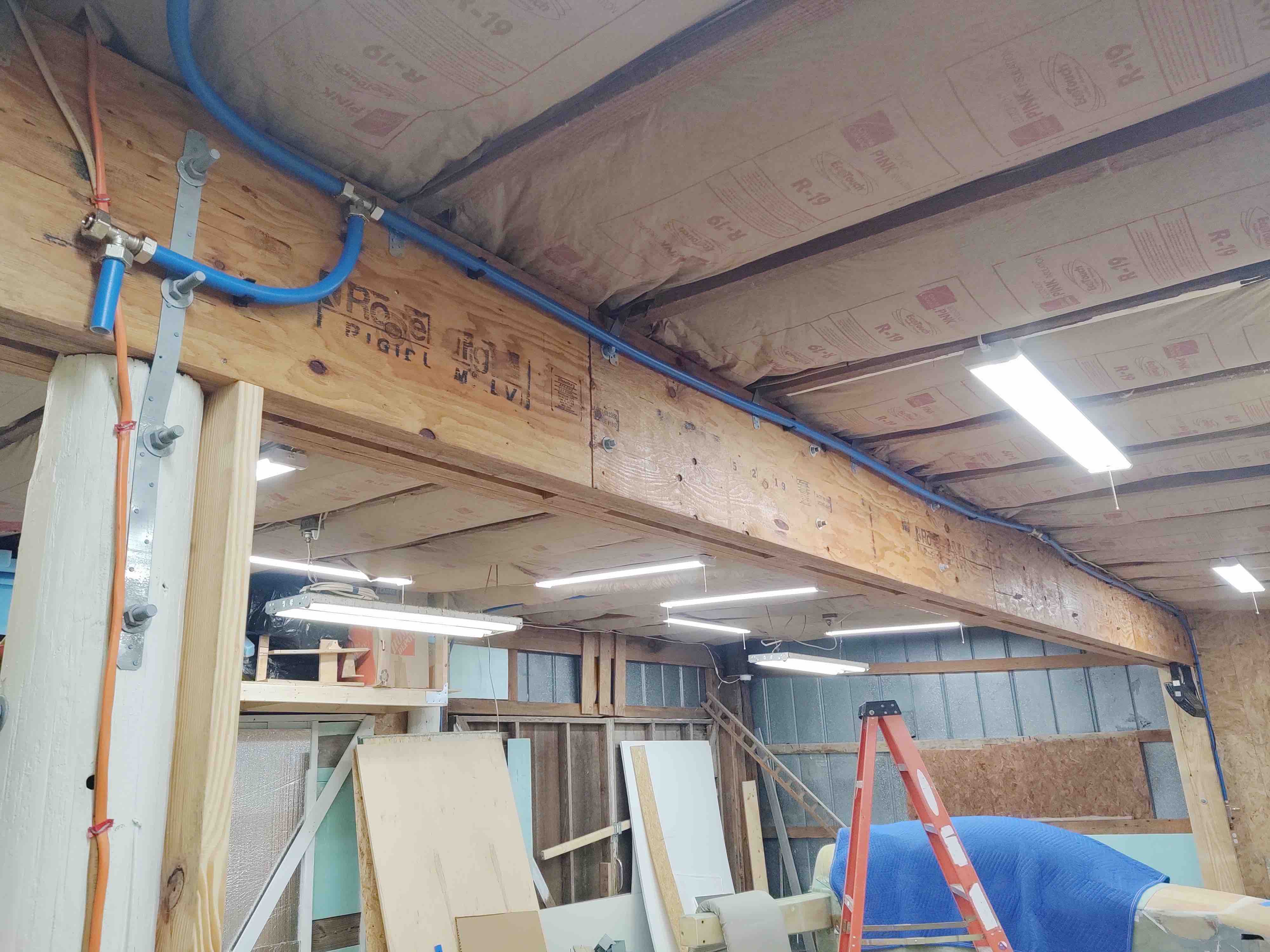 Shop compressed air line system A Long EZ Push